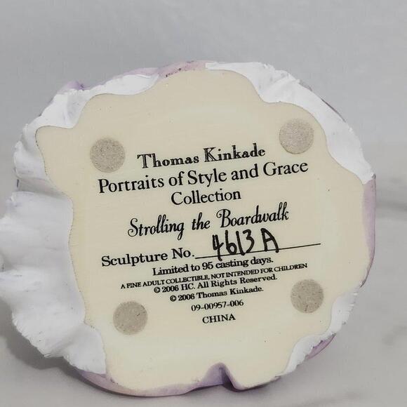 2/$50 Thomas Kinkade Scrolling the Boardwalk Figurine 4613A 2008 Collection - Picture 7 of 9